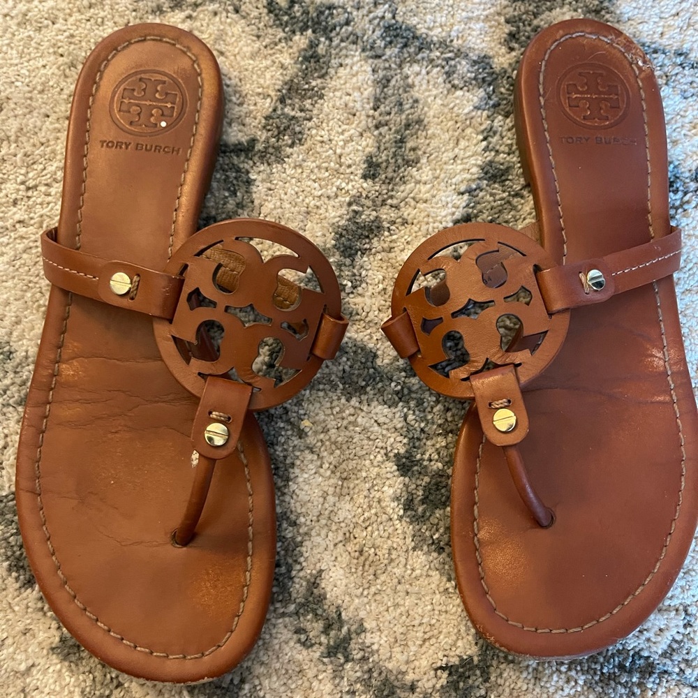Tory Burch Miller Flip Flops Size 8